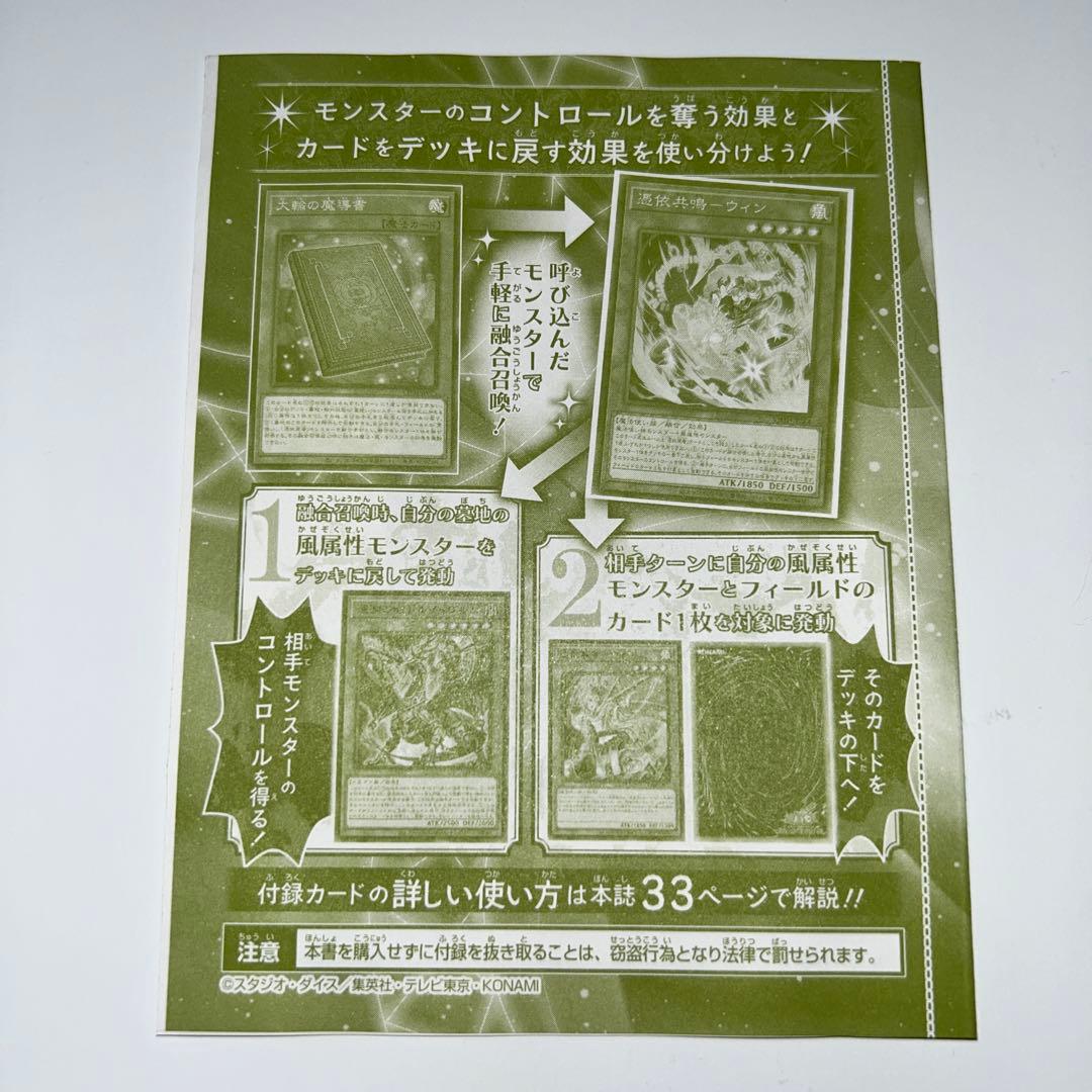 Vジャンプ 4月号 付録 遊戯王OCG 憑依共鳴─ウィン 30枚