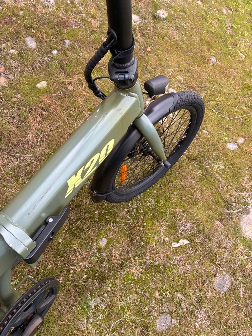 PYKES X20 電動アシスト自転車 オリーブグリーン