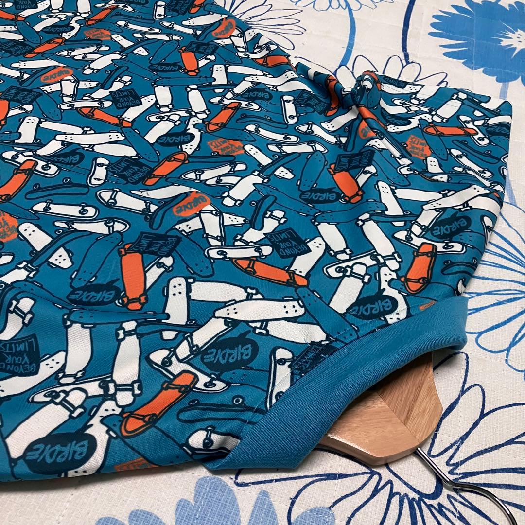 【希少】新品　ジャックバニー 総柄 スケボー　ブルー　ポロシャツ