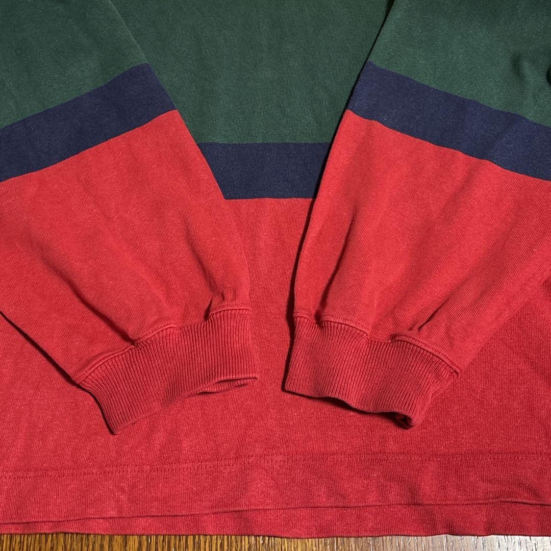 90s US古着 nautica 長袖ラガーシャツ　XL マルチカラー