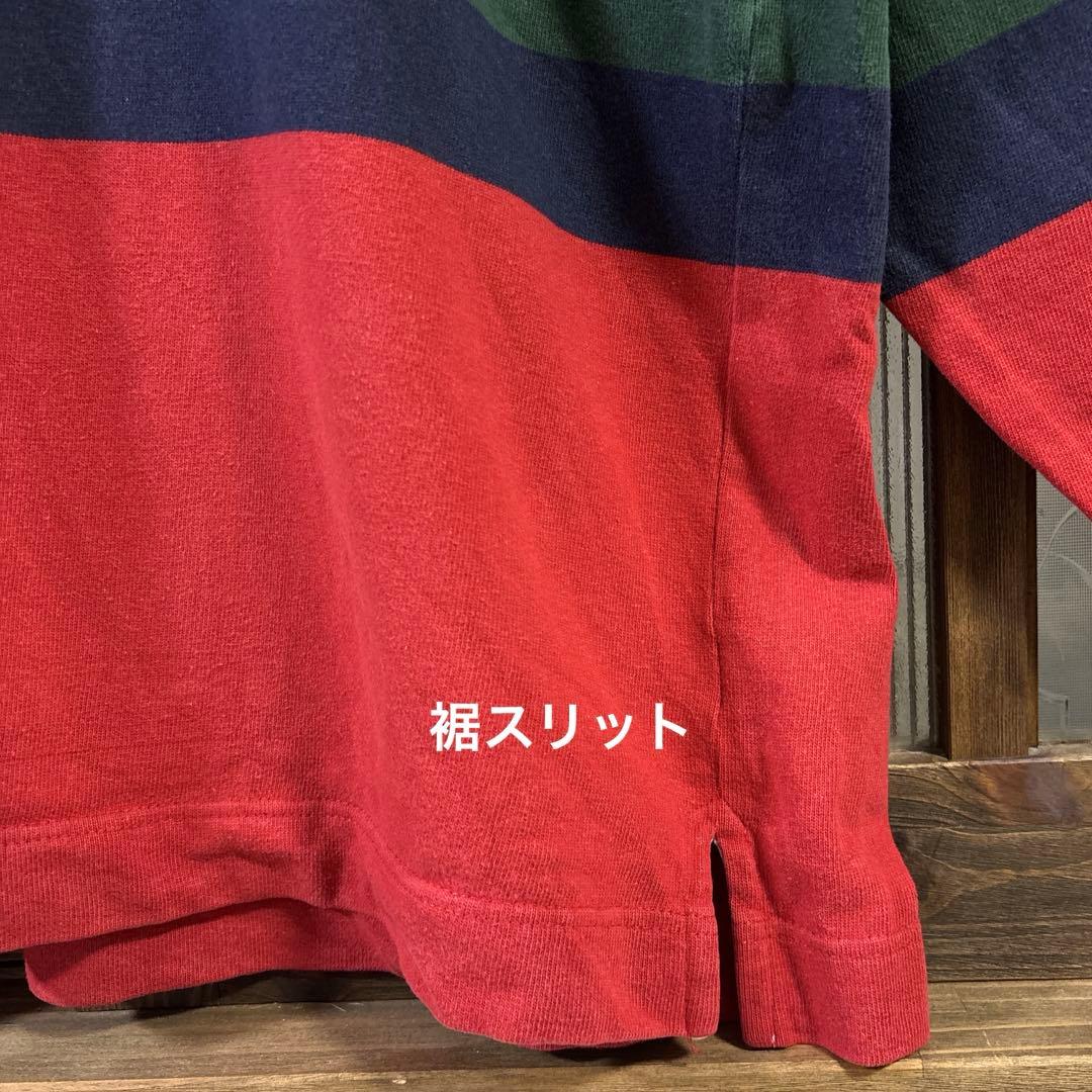 90s US古着 nautica 長袖ラガーシャツ　XL マルチカラー