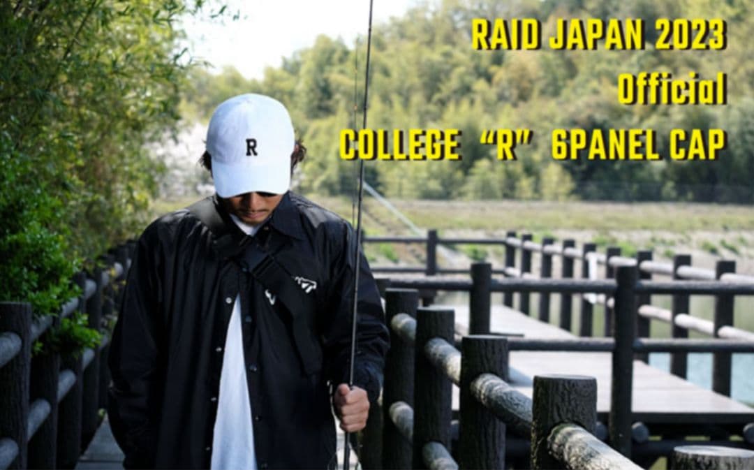 レイドジャパン、COLLEGE R 6PANEL CAP、即完売!! ホワイト