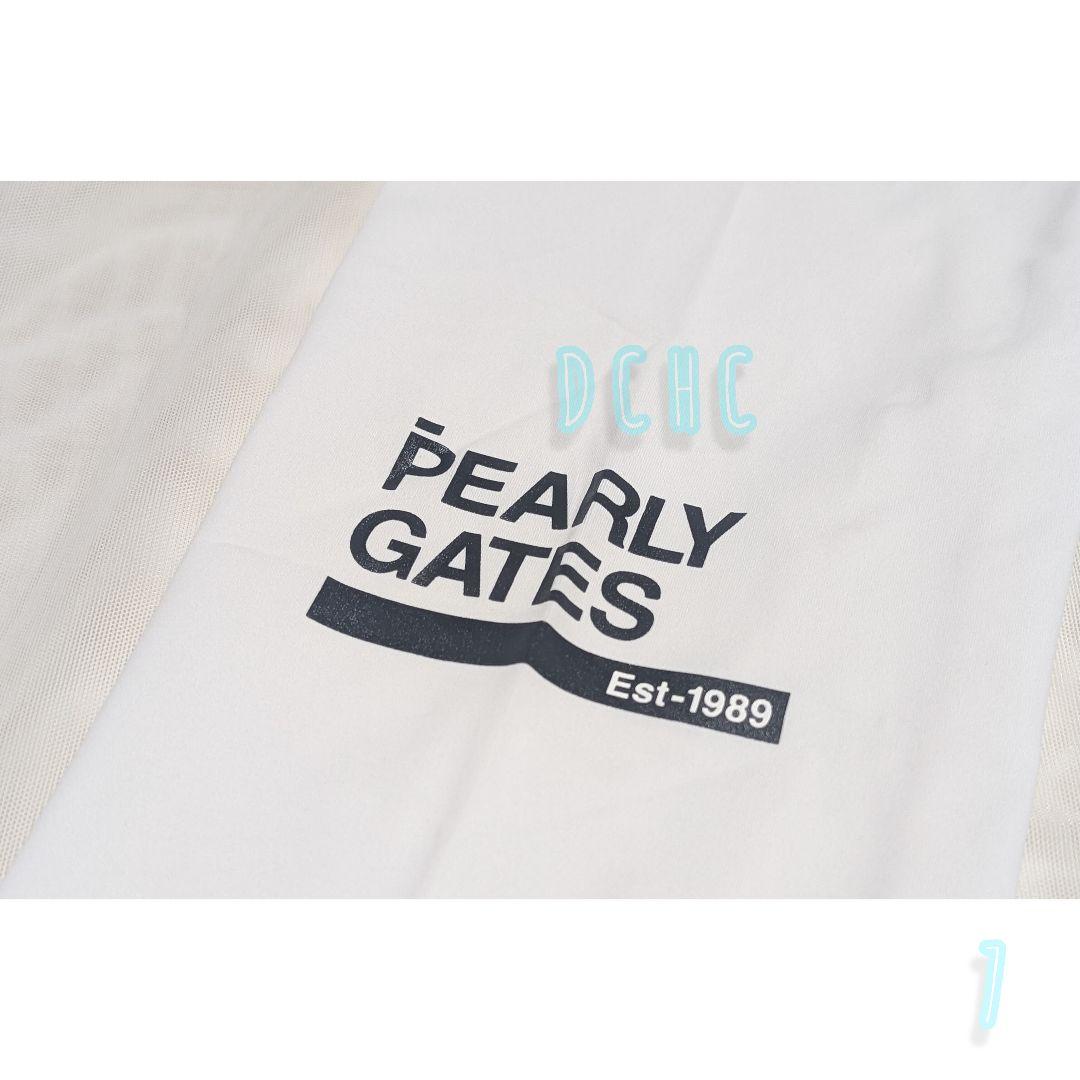 新品 【サイズ７(２ＸＬ)】【ホワイト】パーリーゲイツ　長袖　Vネックシャツ