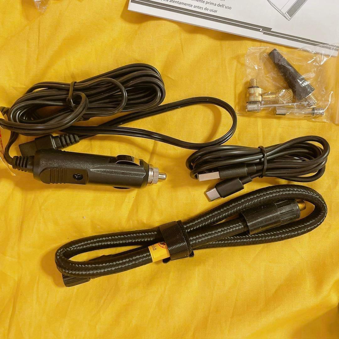 ✨新品未使用✨多機能 車用インフレータブルポンプ、ポータブル電動エアポンプ