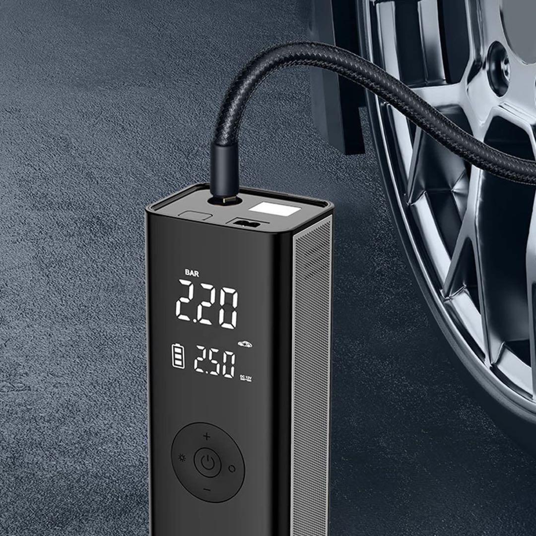 ✨新品未使用✨多機能 車用インフレータブルポンプ、ポータブル電動エアポンプ