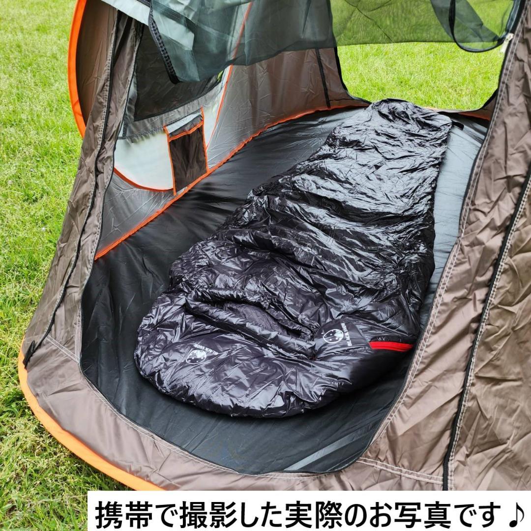 一瞬♪　1秒テント　テント　アウトドア　キャンプ　BBQ オレンジ&グレー