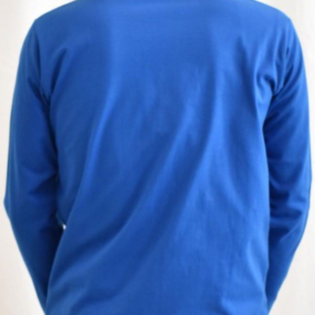 LAドジャース Mサイズ ロンTシャツ ブルー DODGERS ビッグロゴ