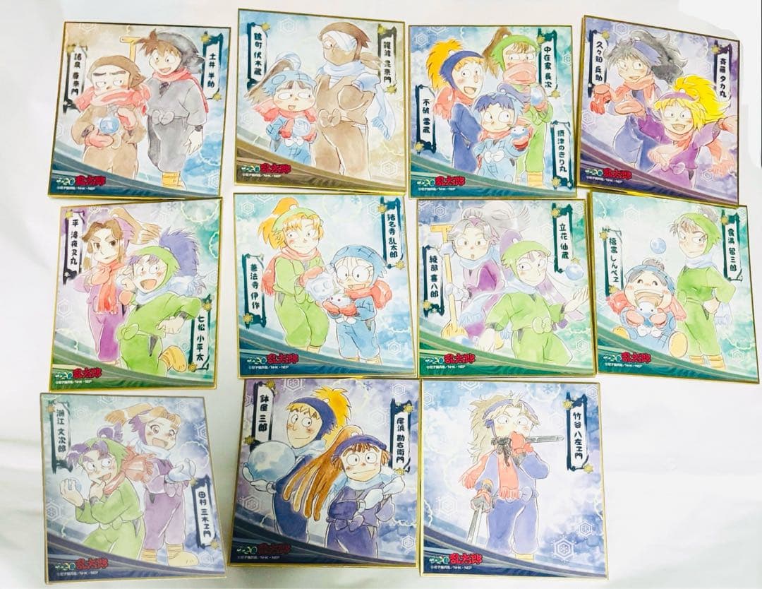忍たま乱太郎 ミニ色紙コレクション 全11種　雪遊びシリーズ