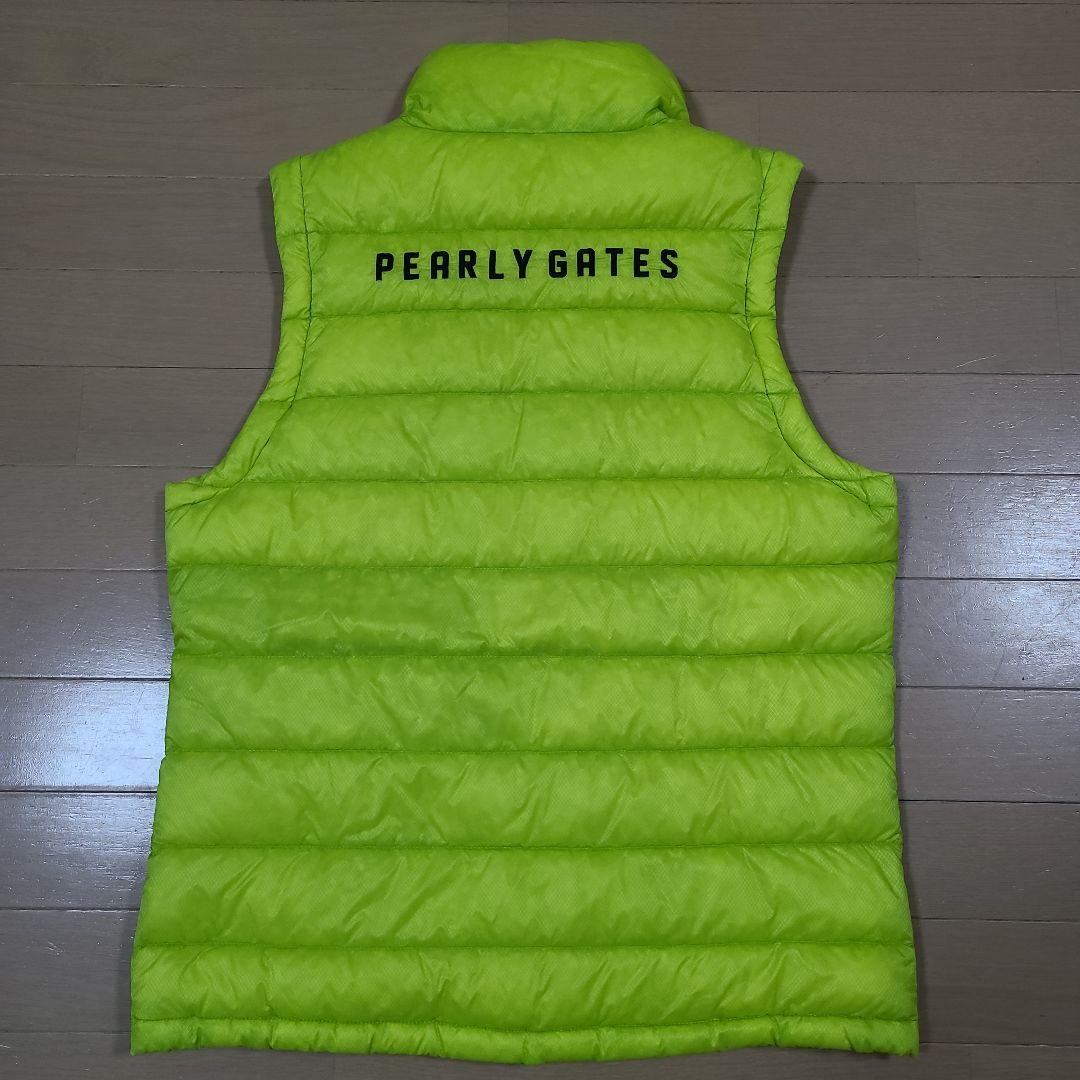 PEARLY GATES 蛍光グリーン ベスト ダウンジャケット 4