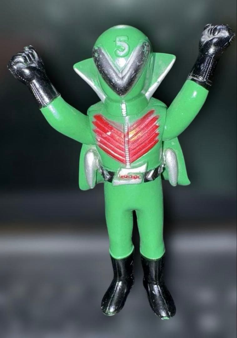 当時物 ソフビ　秘密戦隊ゴレンジャー5体セット　ポピー製　フルコンプ