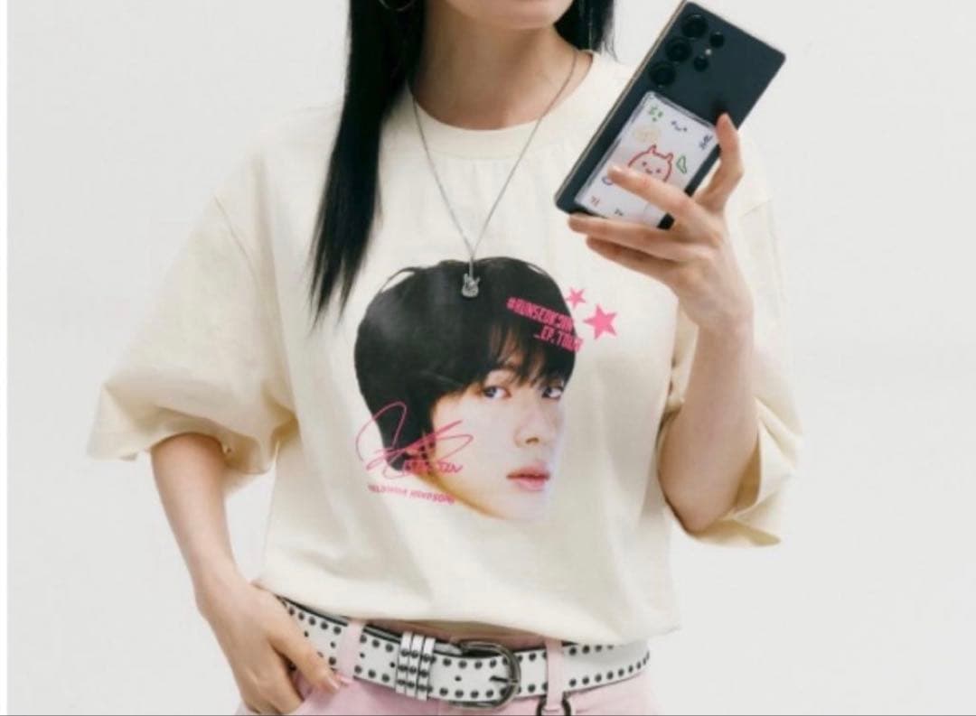 公式BTS JIN RUNSEOKJIN S/S T-Shirt M