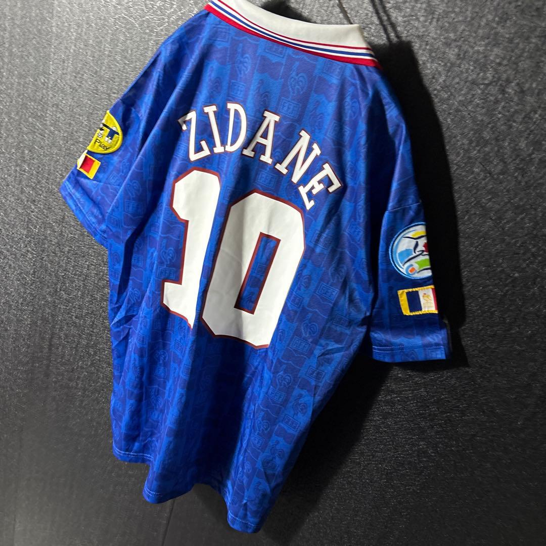 【★ジダン】 古着 adidas フランス代表 サッカー レトロ ユニフォーム
