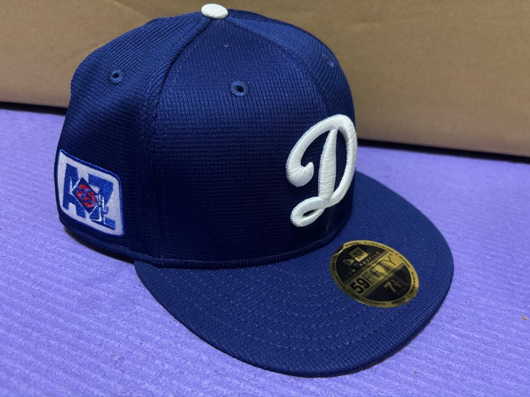 New Era 59FIFTY ネイビーキャップ 7 8/3 ドジャース