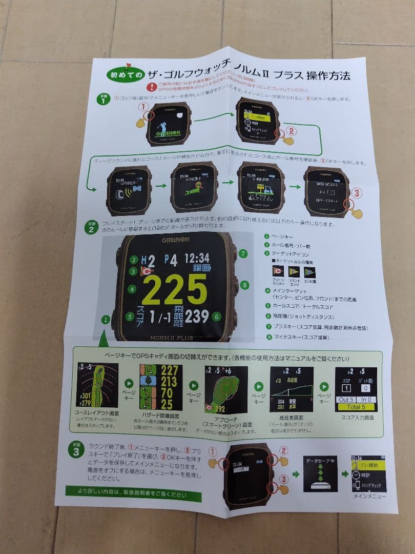 GREENON NORM II PLUS ブラック アナログ時計