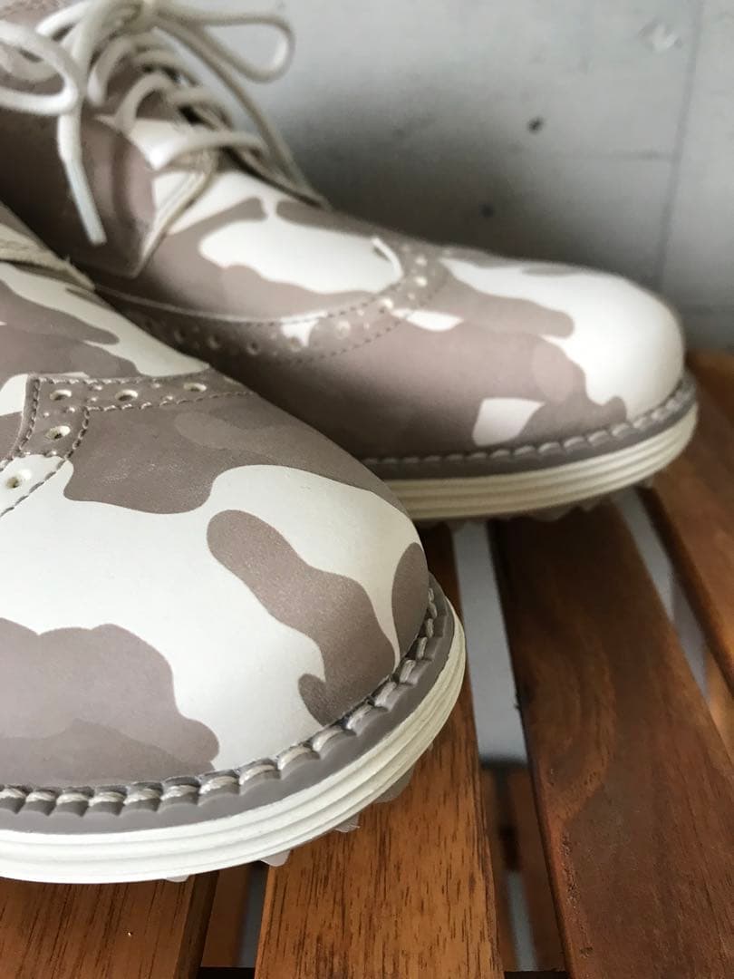 【新品】25.5cm COLE HAAN コールハーン ゴルフシューズ 薄茶