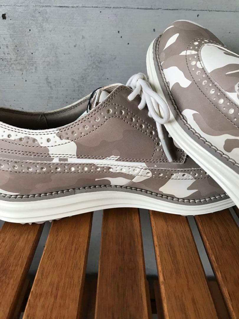 【新品】25.5cm COLE HAAN コールハーン ゴルフシューズ 薄茶