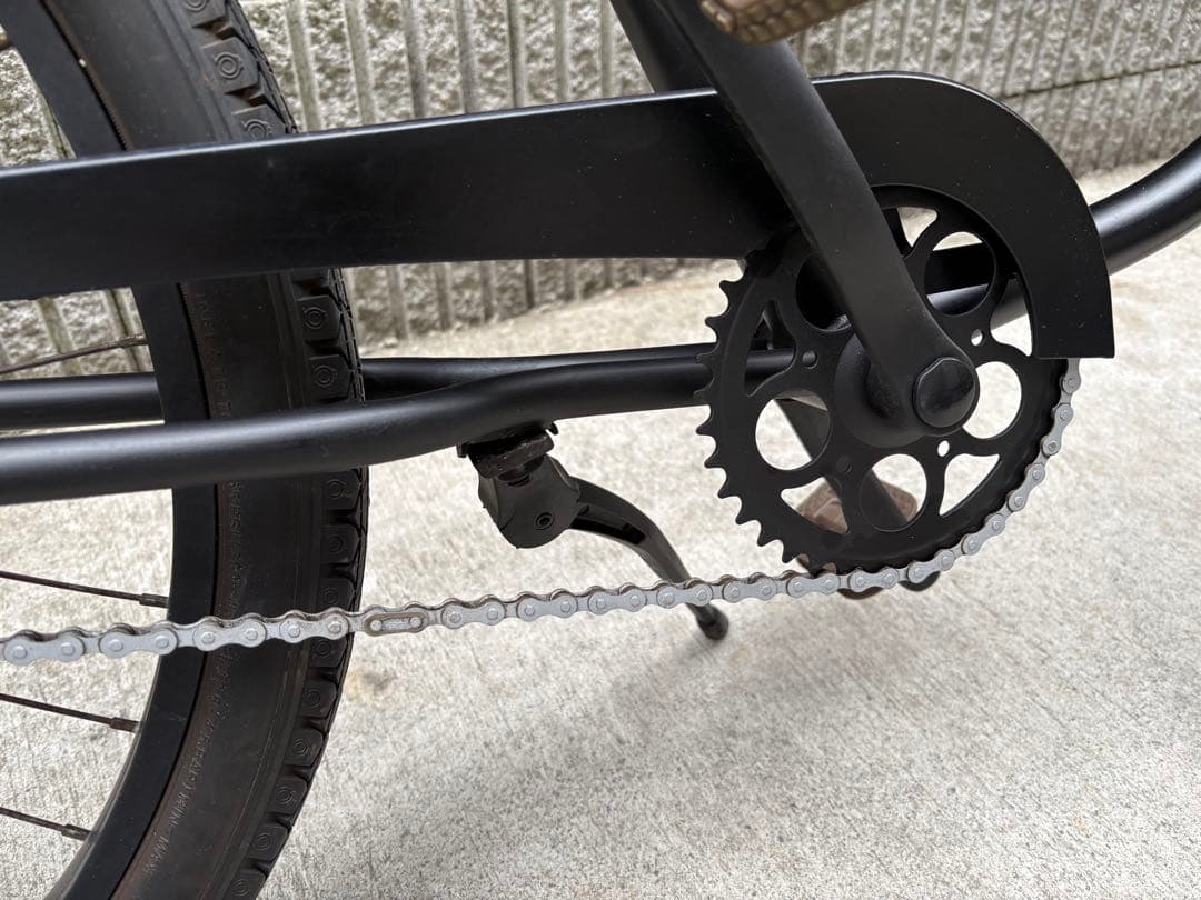 【引き取り限定】ビーチクルーザー 26インチ マットブラック 自転車