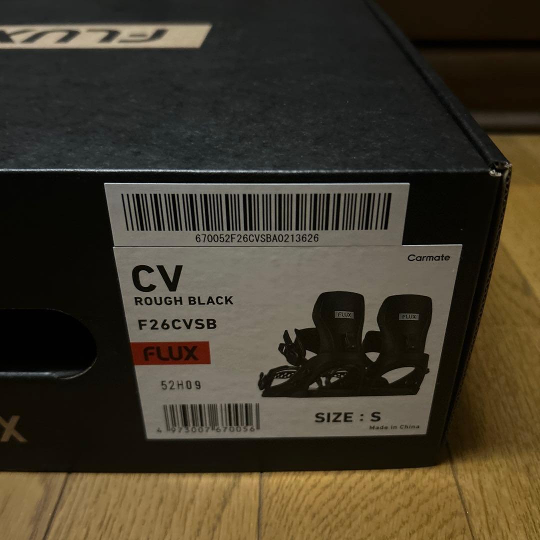 バ*中様 FLUX CV ビンディング ROUGH BLACK サイズS