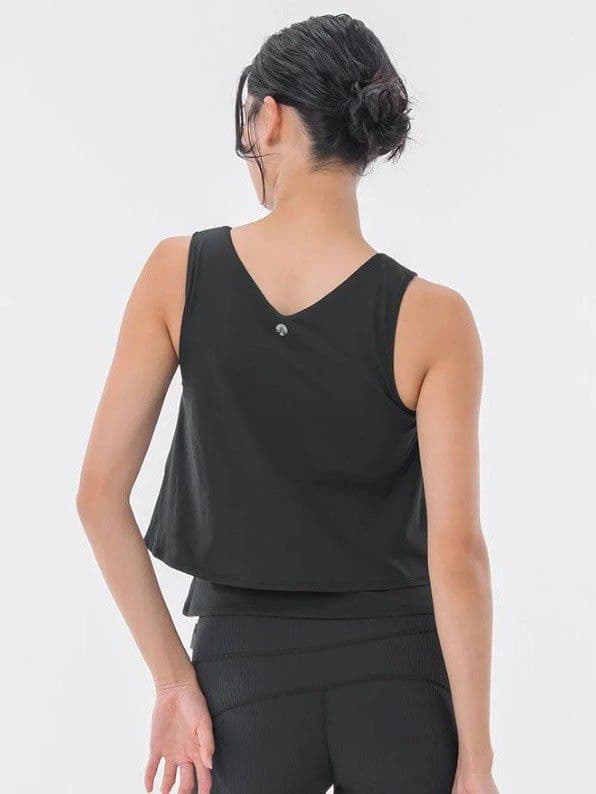 【新品】SUKALA カップ付きフレアタンクトップ ブラック M
