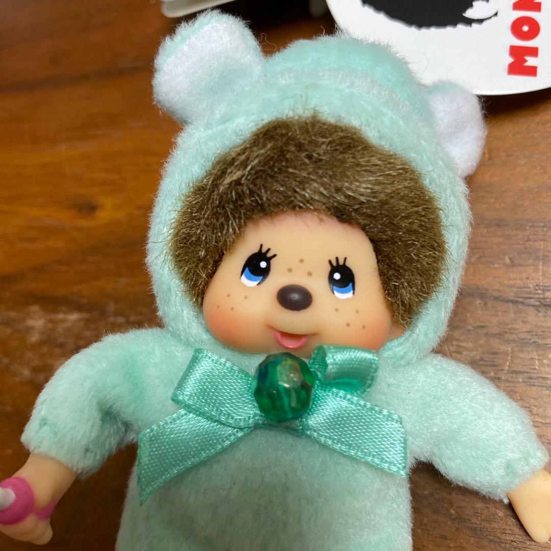 モンチッチ 誕生石キーチェーン　エメラルド　5月