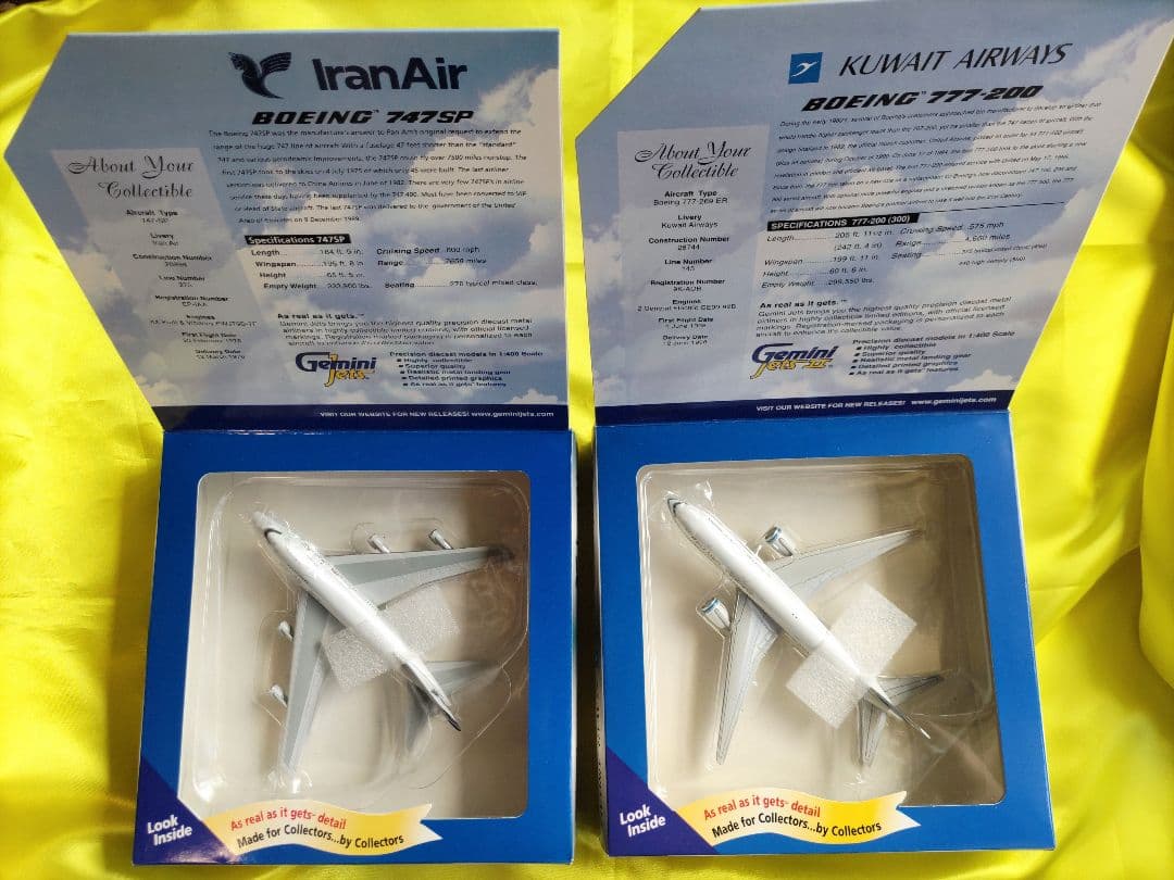 Gemini Jets クウェートエアウェイズとイランエア の２機 1:400