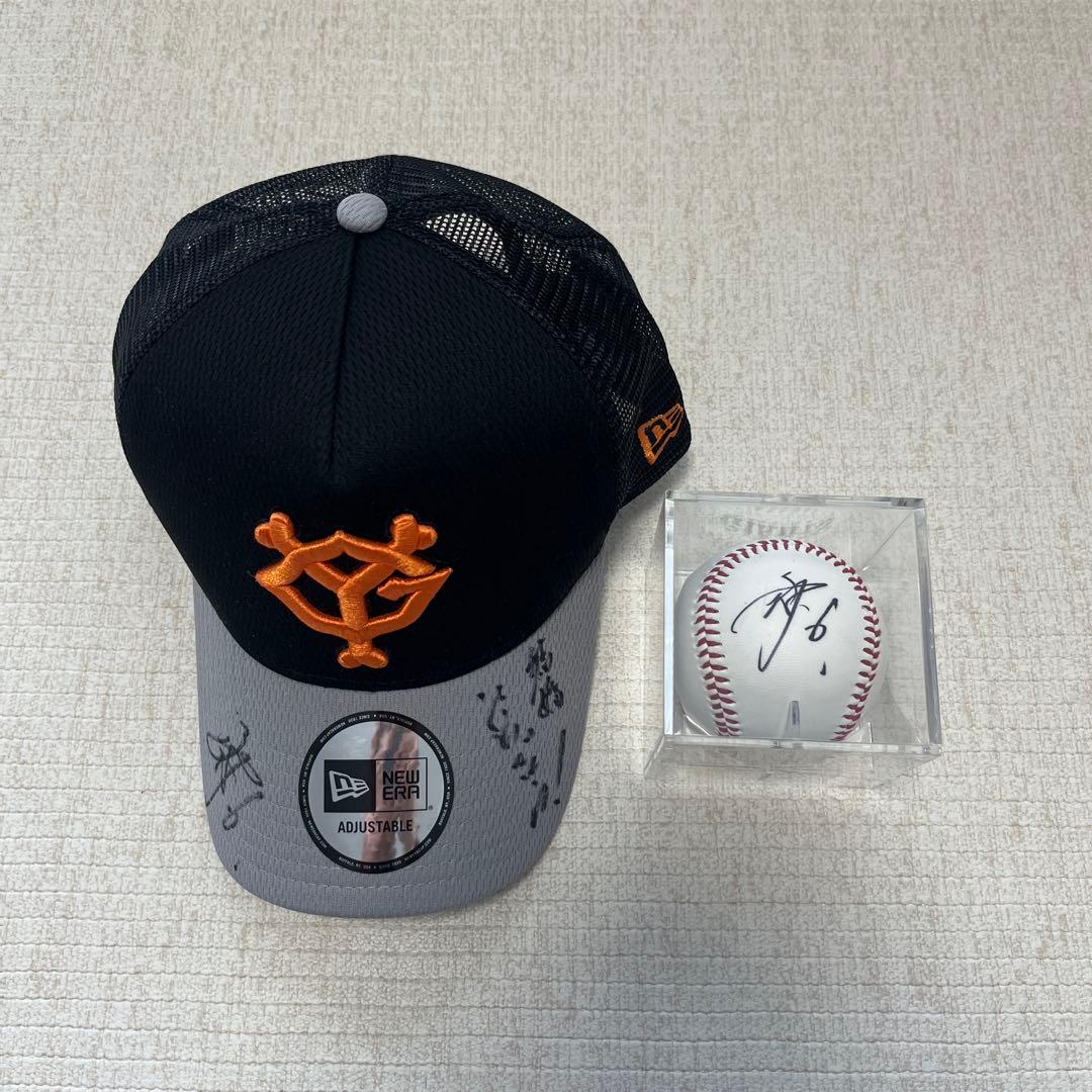 坂本勇人選手　直筆サイン　メッセージ付き　キャップ　帽子