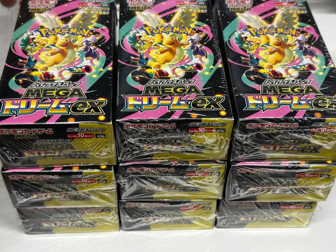 ポケモンカードMEGAドリームEX ペリペリシュリンク付き 9BOX