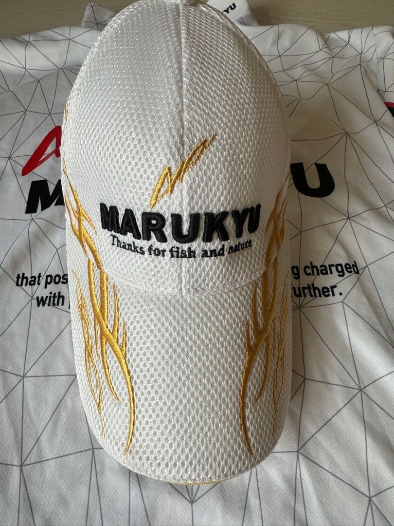マルキユー(MARUKYU) ジップアップシャツ02 半袖M キャップとセット