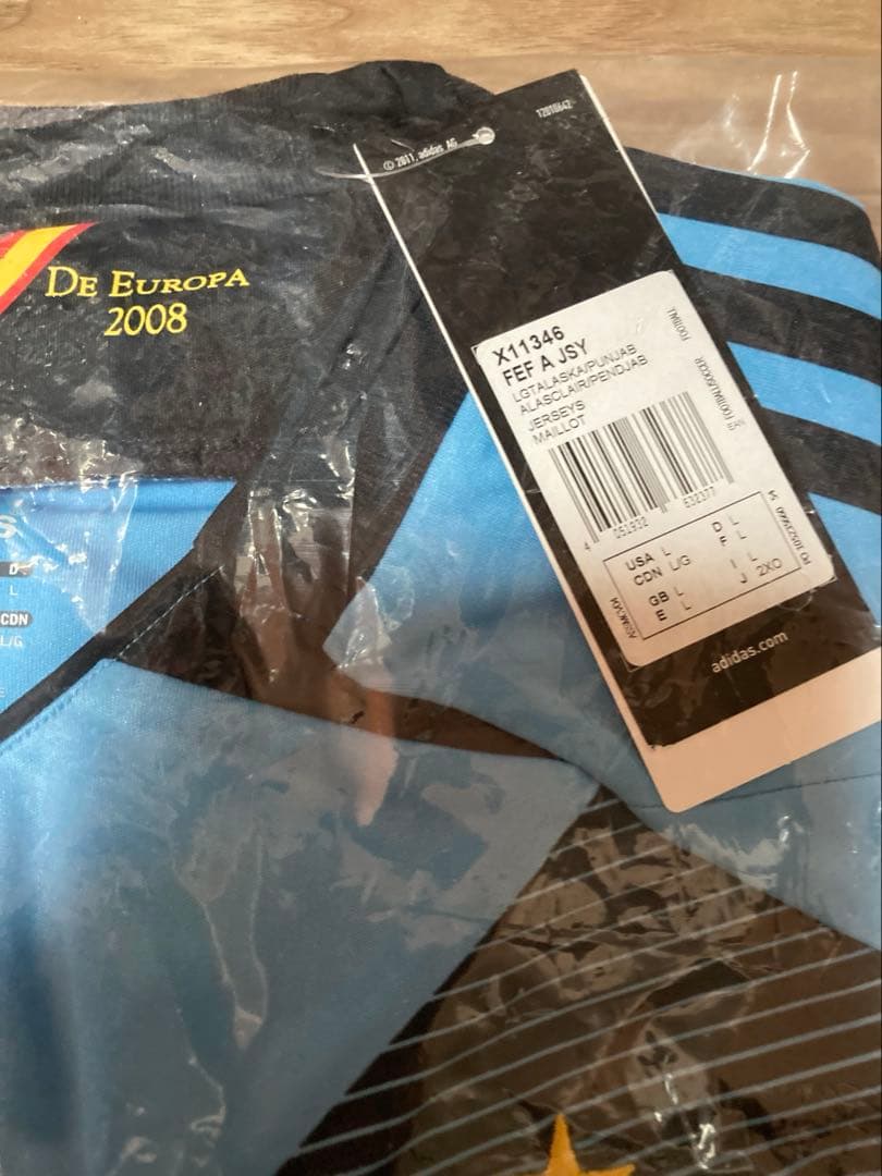 adidas スペイン代表ユニホーム　US Lサイズ 未開封品