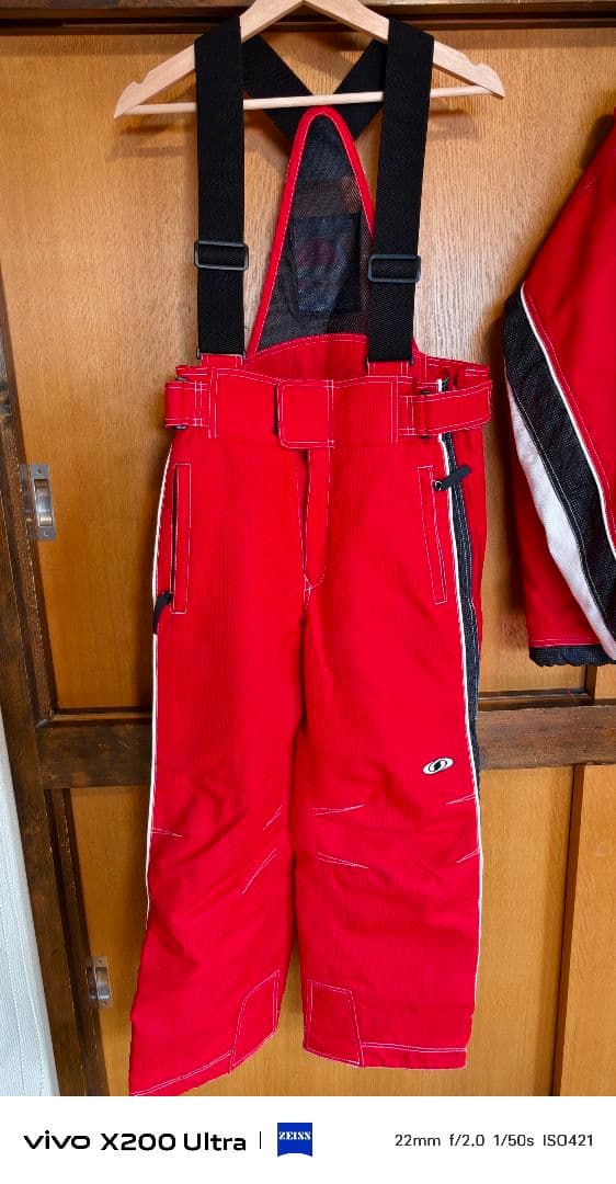 Salomon スキーウェア 上下 M 赤 セットアップ Y2K スノボ