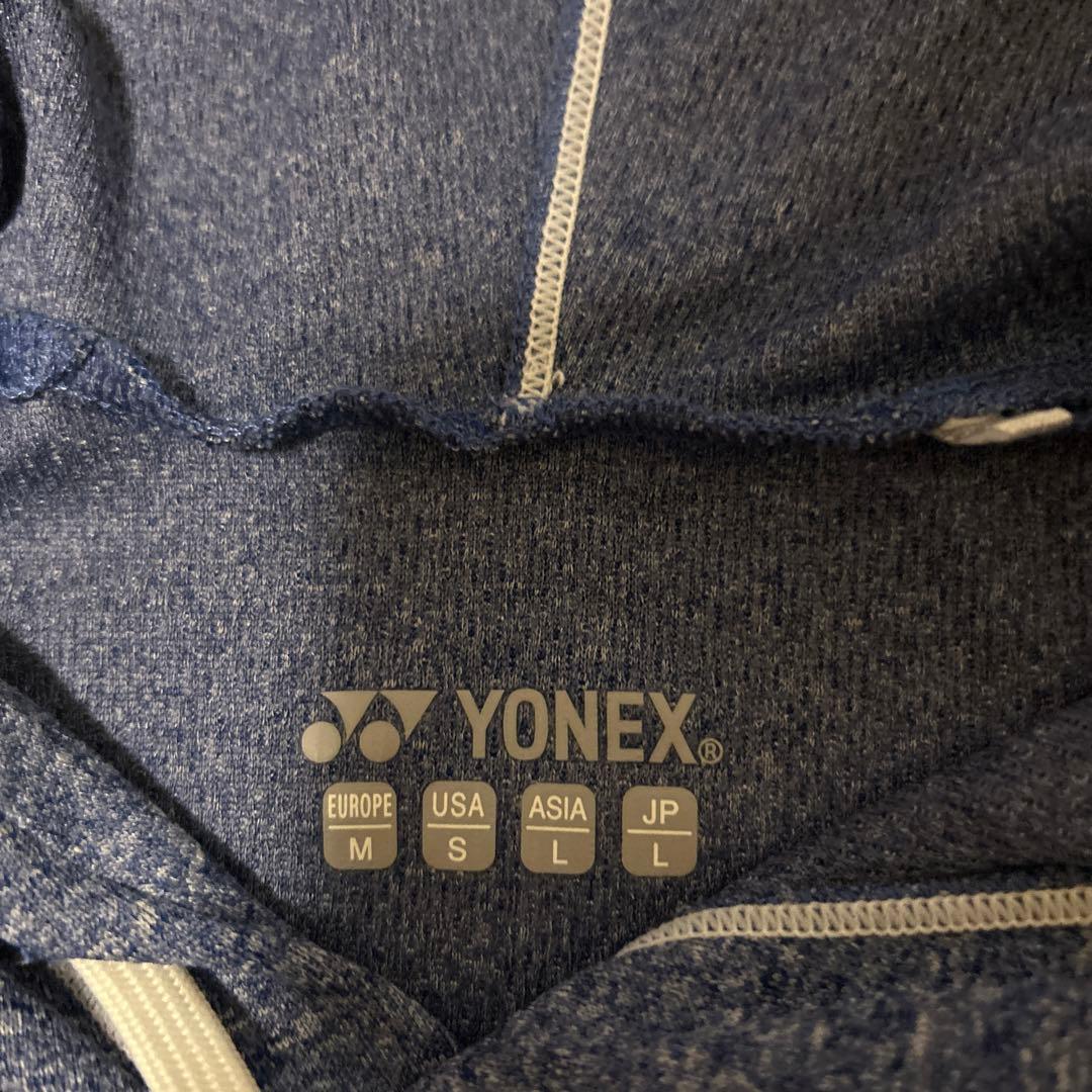 YONEX テニスウェア フード付きセットアップ ネイビー JP L