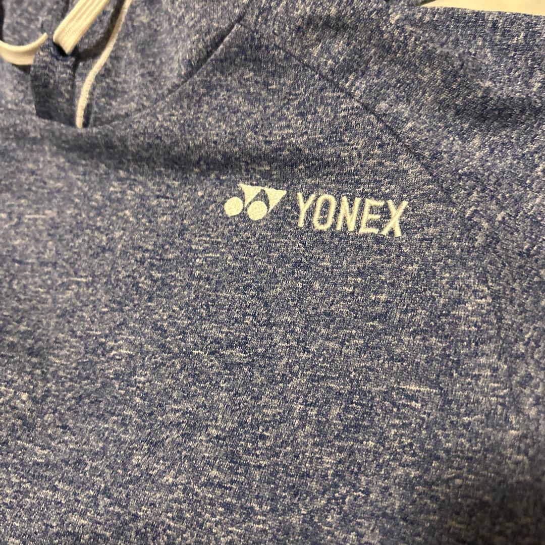 YONEX テニスウェア フード付きセットアップ ネイビー JP L
