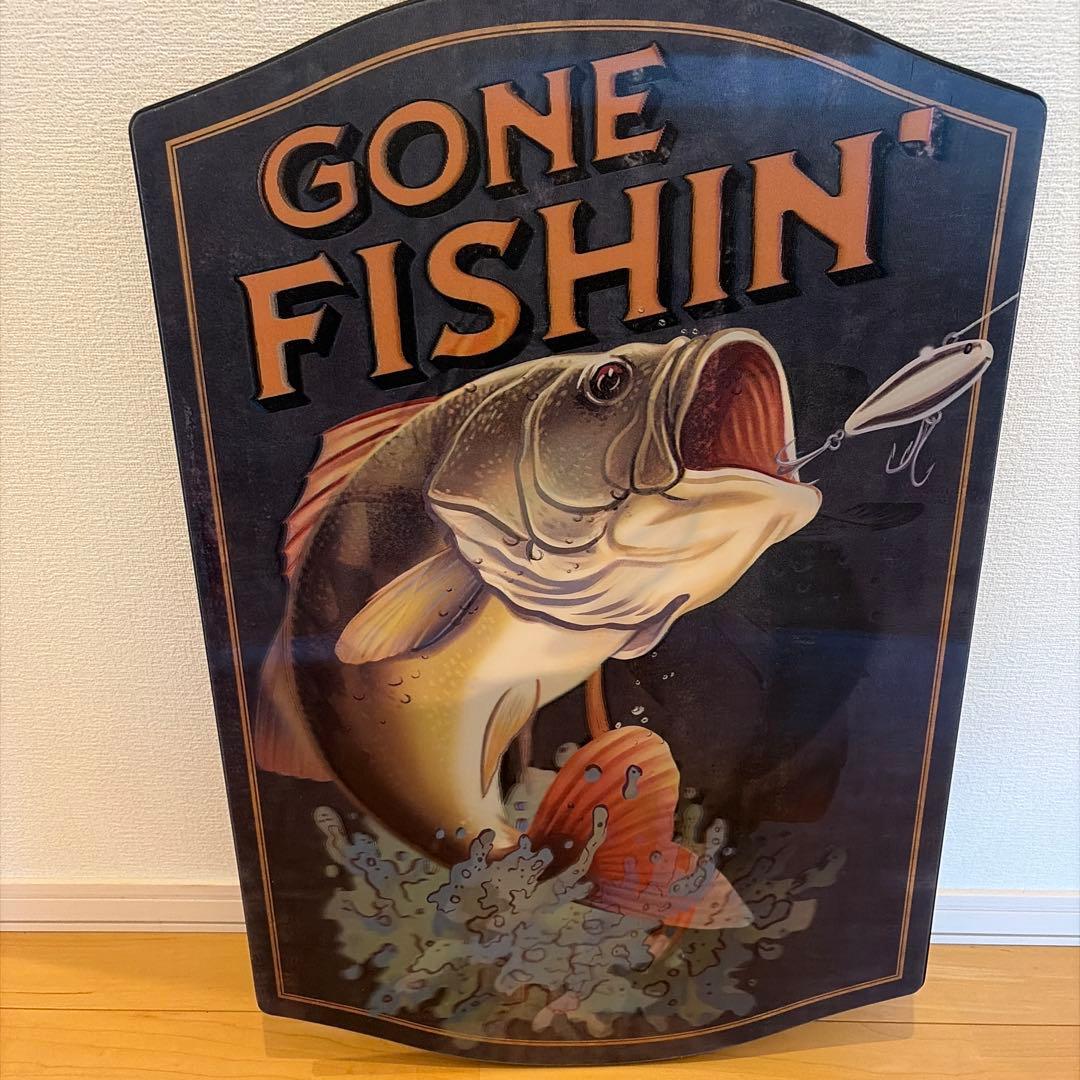 Gone Fishin' アートボード38.1cm x 58.42cm