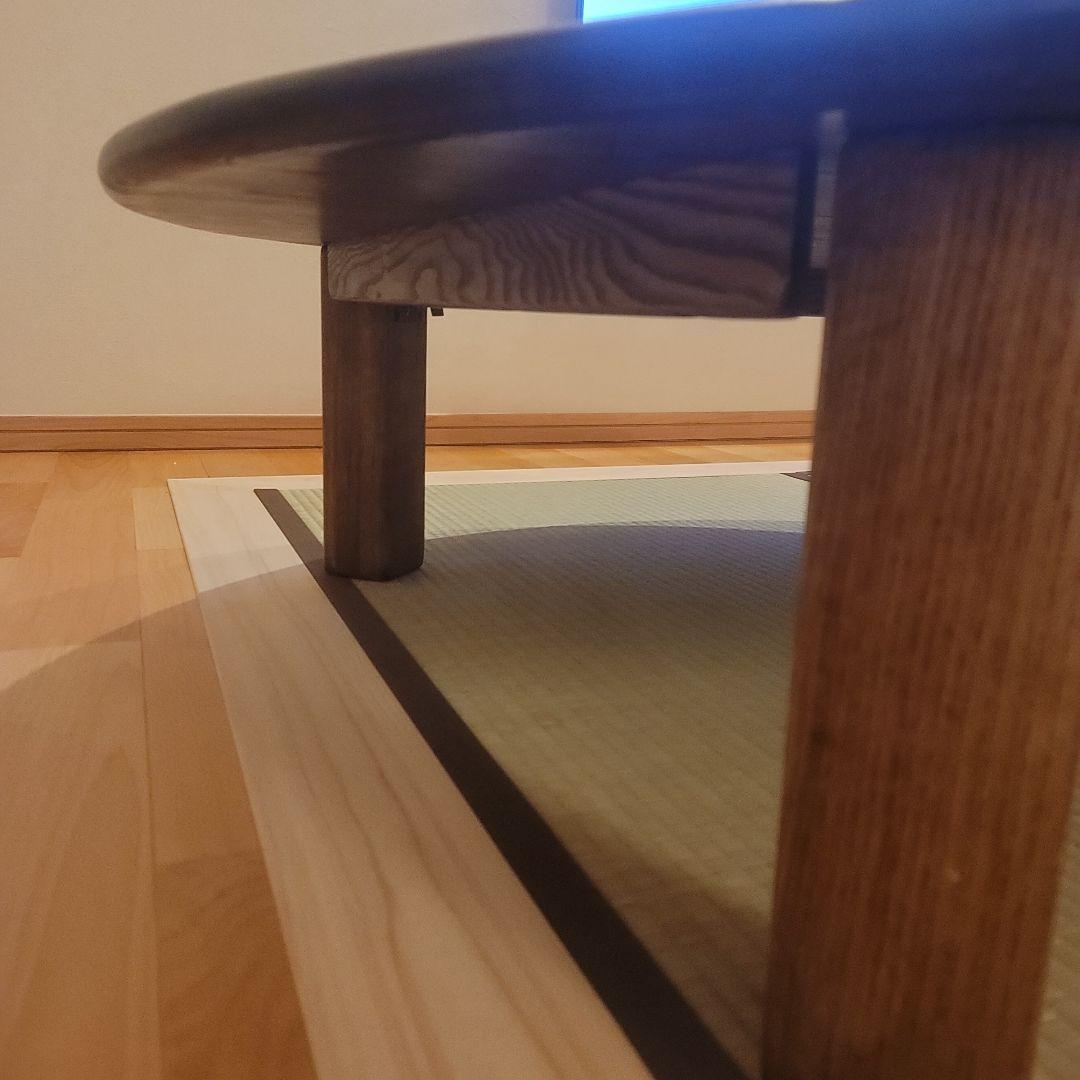 家具工房芽生♡ちゃぶ台♡120cm♡タモ無垢