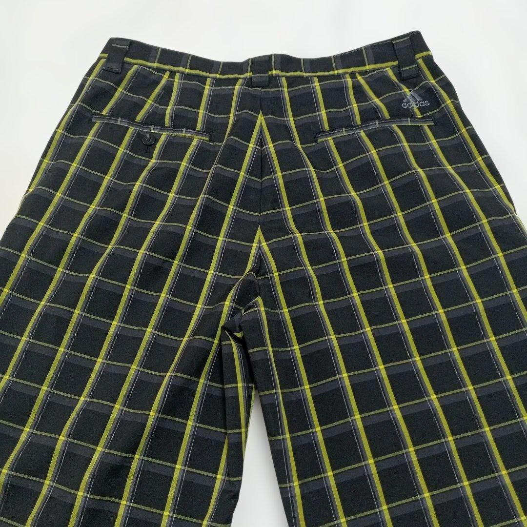 新品未使用/残1点/adidas/チェック柄/ショートパンツ/32/ゴルフパンツ