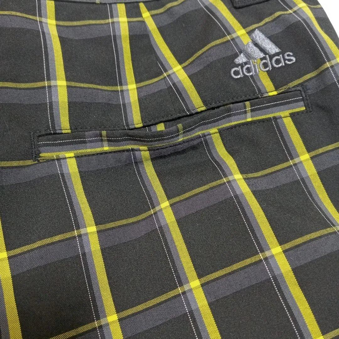 新品未使用/残1点/adidas/チェック柄/ショートパンツ/32/ゴルフパンツ
