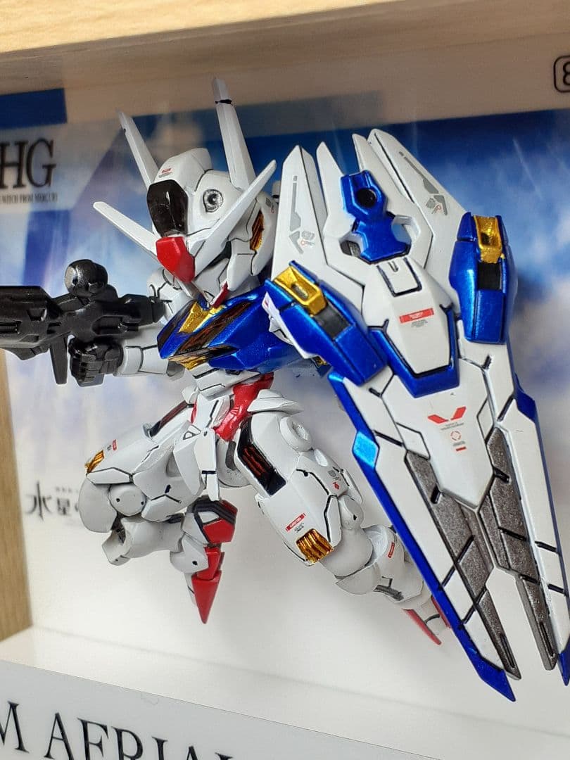 ガンダムコンバージ#23ガンダムエアリアル　ボックスアート風