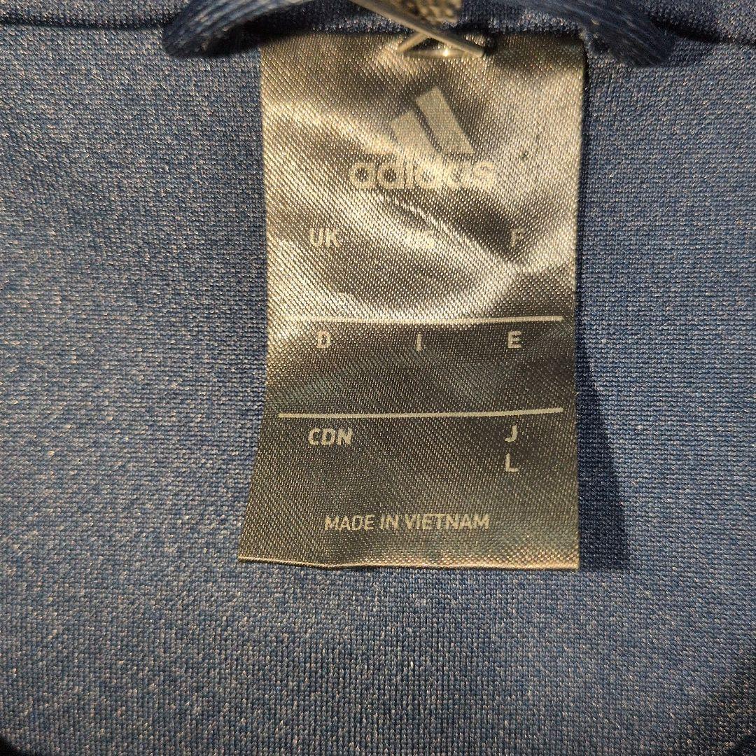 美品　adidas ネイビー　ジャージ上下セットアップ