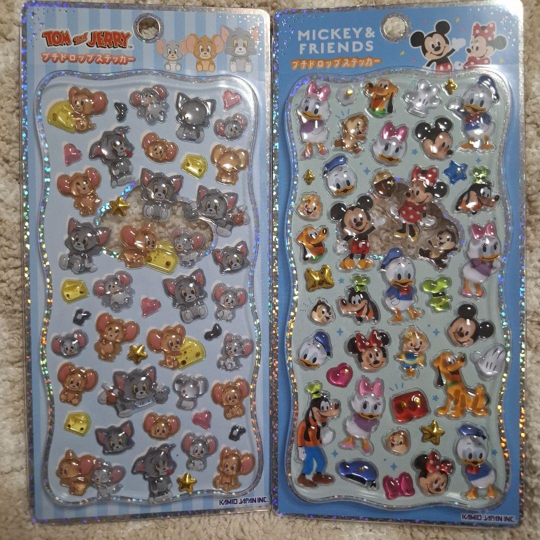 プチドロップステッカー ディズニー&トムとジェリー4枚セット