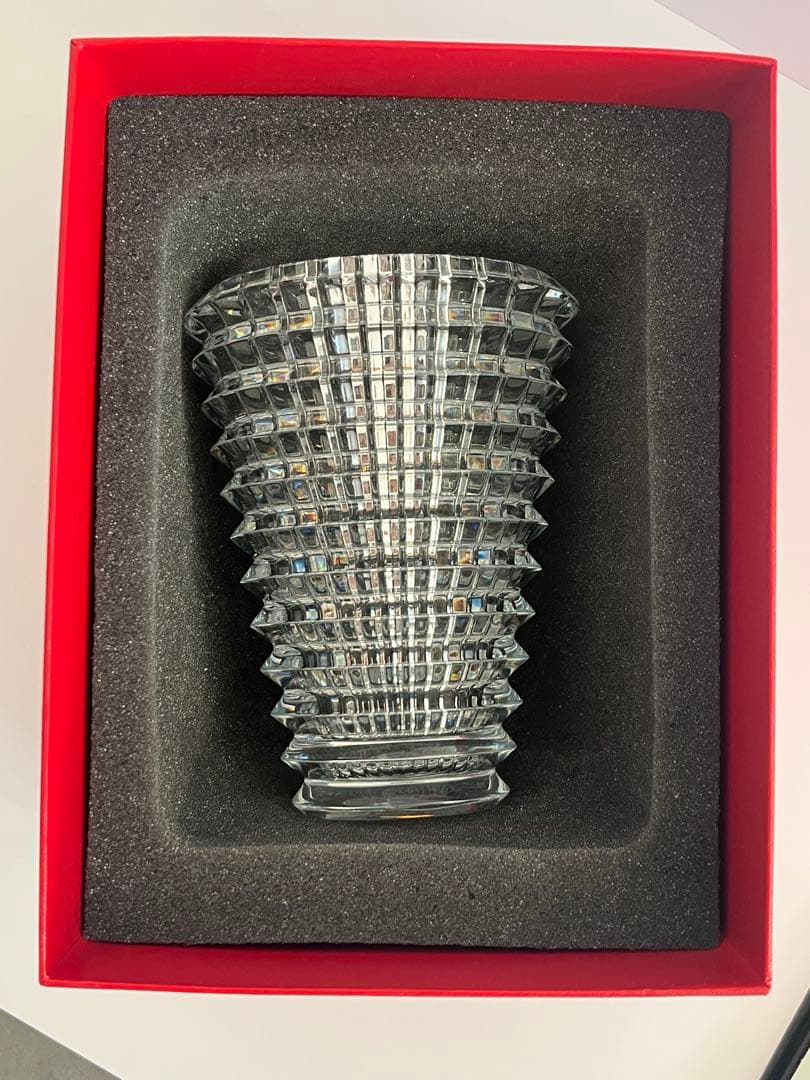 Baccarat クリスタル花瓶 直径約10cm