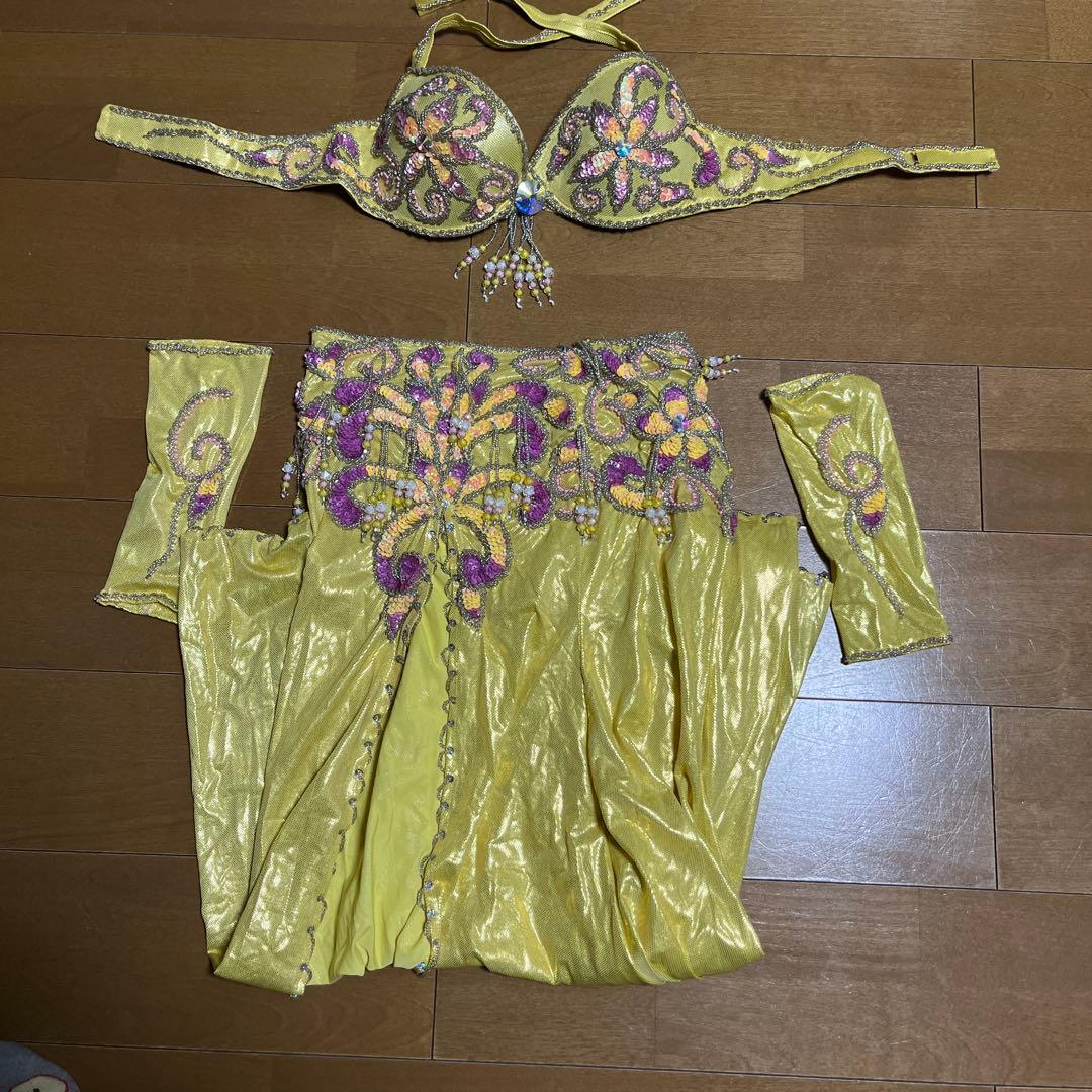 黄色のベリーダンスセット