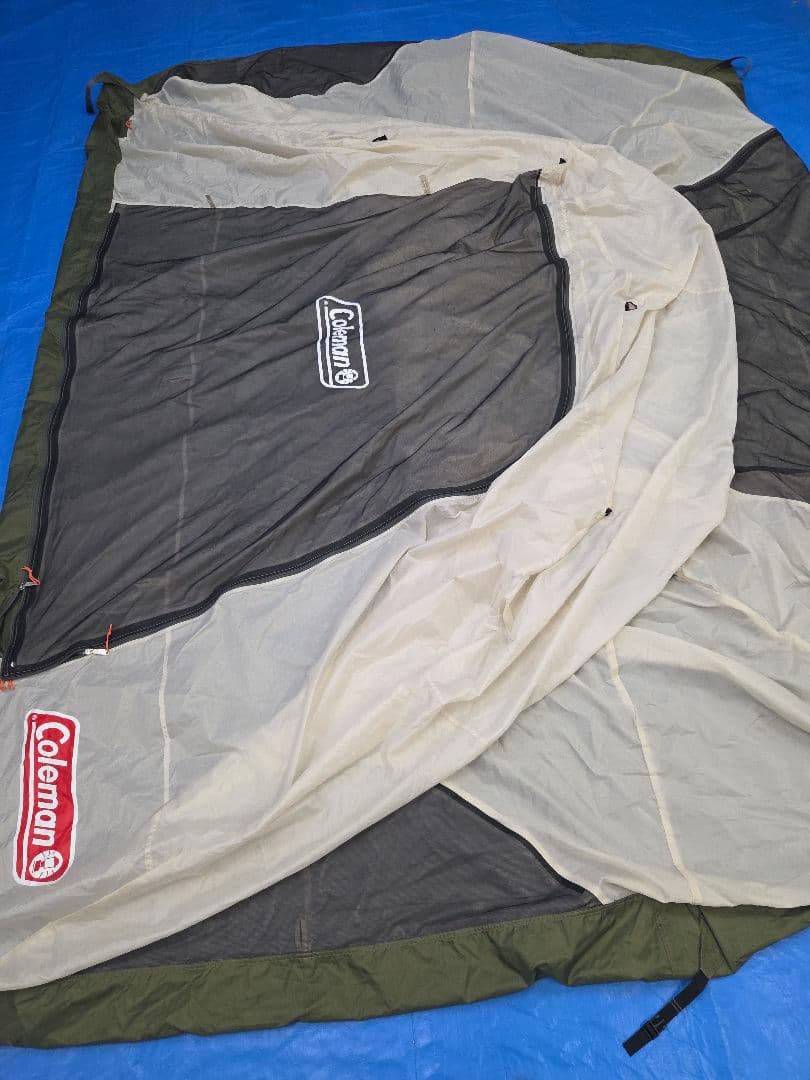 美品　Coleman コールマン トンネル2ルームハウスLDX オリーブ　サンド