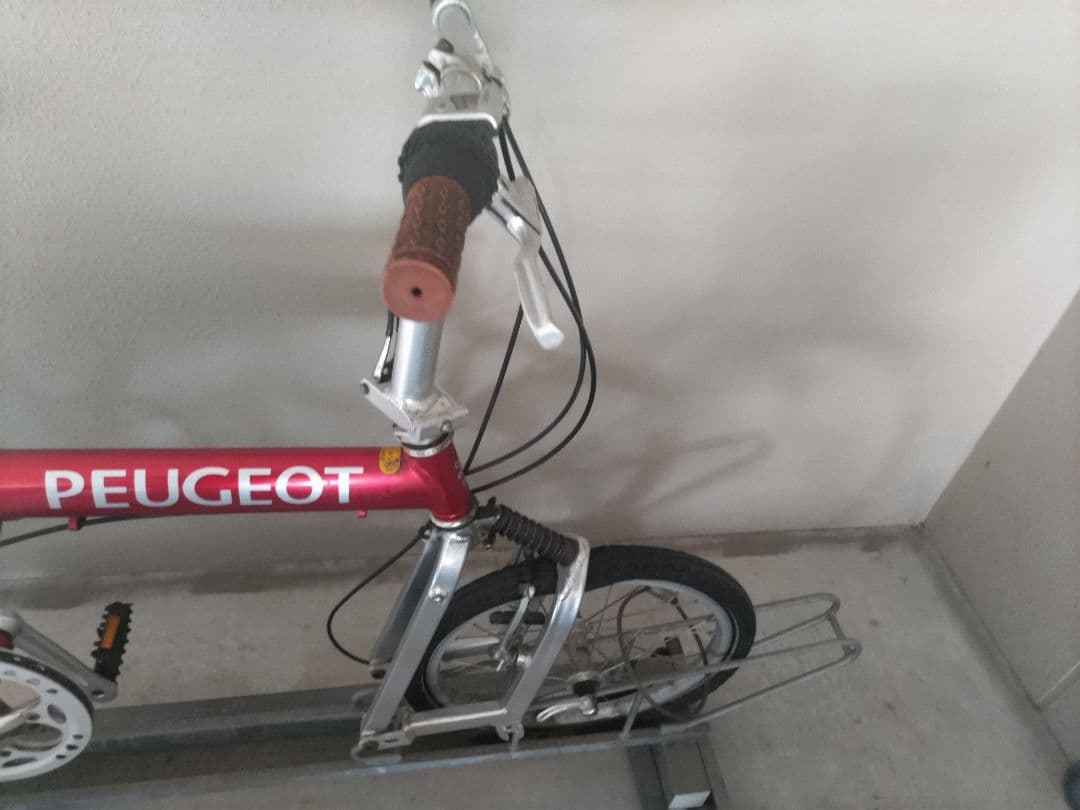 PEUGEOT 折りたたみ自転車 赤