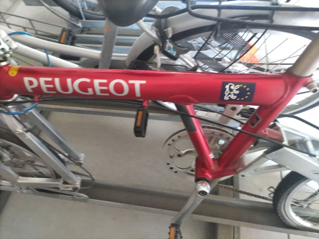 PEUGEOT 折りたたみ自転車 赤