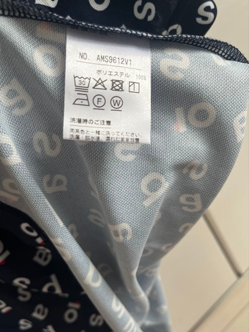 新品ゴルフウェア and per se メンズ　半袖ポロシャツ 総柄 Lサイズ