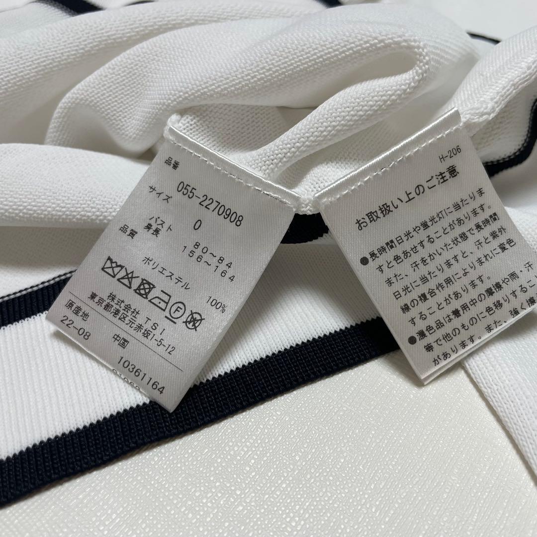 【新品】パーリーゲイツ☆リボンタイ付き光栓セーター☆0size