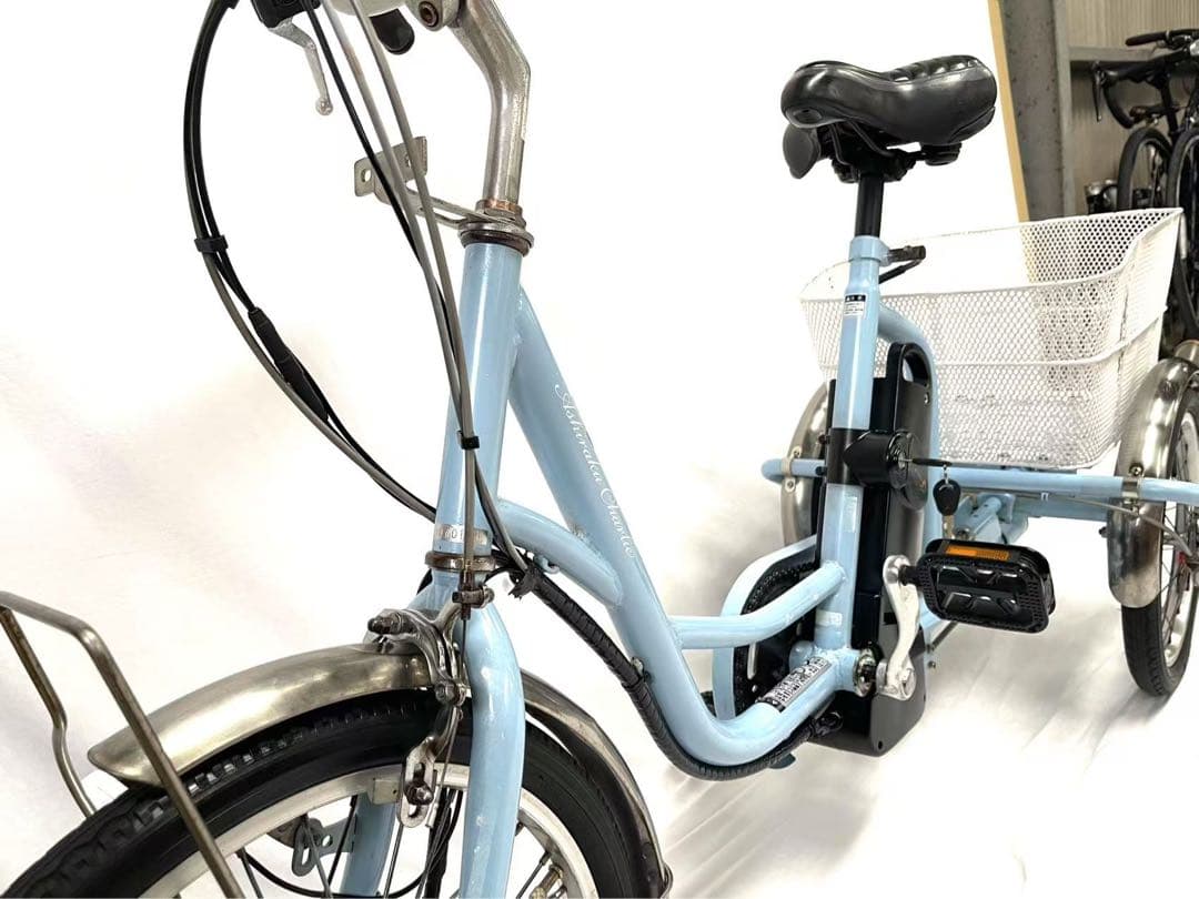 【即乘】送料無料 電動アシスト三輪自転車8.5Ah 20-16インチ動作確認済