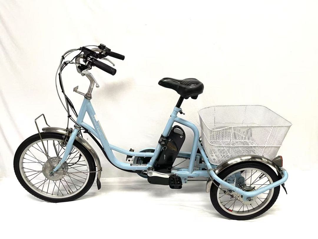 【即乘】送料無料 電動アシスト三輪自転車8.5Ah 20-16インチ動作確認済