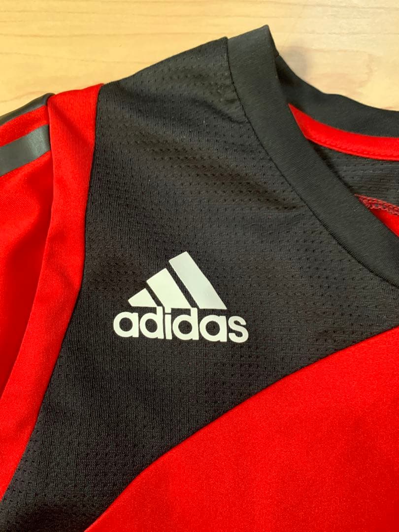 ACミラン トレーニングシャツ adidas 赤 長袖シャツ