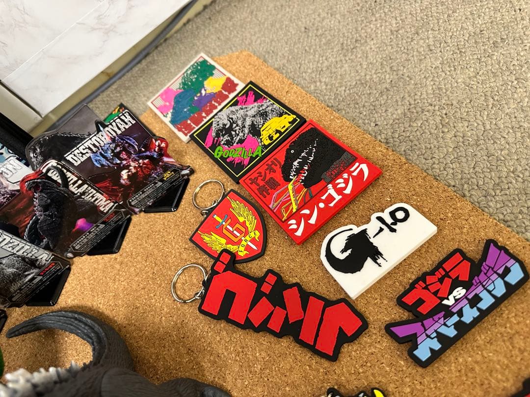 ゴジラ　ウルトラマンソフビ、グッズセット